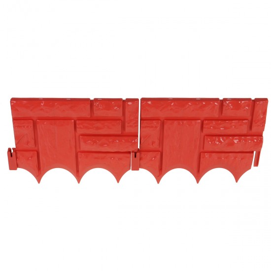 5PCS Plastic Garden Fence Panels Garden Fencing Lawn Edging Plant Border Fence 5PCS Plastic Garden Fence Panels Garden Fencing Lawn Edging Plant Border Fence