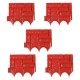 5PCS Plastic Garden Fence Panels Garden Fencing Lawn Edging Plant Border Fence 5PCS Plastic Garden Fence Panels Garden Fencing Lawn Edging Plant Border Fence