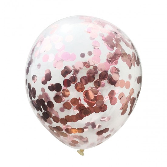 5Pcs 36'' Giant Clear Balloon Confetti Helium Latex Wedding Birthday Party Decorations
