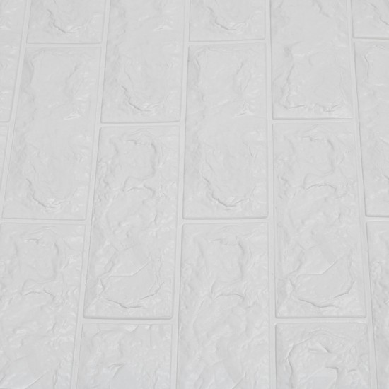 5Pcs 3D Waterproof Tile Brick Wall Sticker Self-adhesive White Foam Panel 70x77cm 5Pcs 3D Waterproof Tile Brick Wall Sticker Self-adhesive White Foam Panel 70x77cm