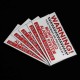 5Pcs Alarm System Monitored Warning Security External Sign Stickers PVC Waterproof