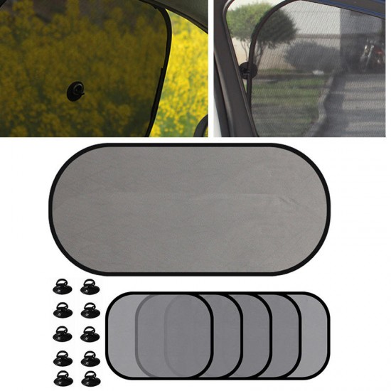 5Pcs Car Window Sun Visor Screen Car Side Rear Window Screen Sunshade Shield Curtain