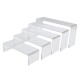 5Pcs Clear Acrylic Perspex Sturdy Jewelry Cupcake Dessert Display Riser Stand Showcase Decorations