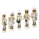 5Pcs Wooden Nutcracker Soldier Handcraft Puppet Doll Toy Ornament Christmas Gift Home Room Decorations