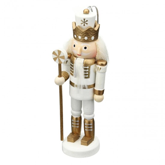 5Pcs Wooden Nutcracker Soldier Handcraft Puppet Doll Toy Ornament Christmas Gift Home Room Decorations