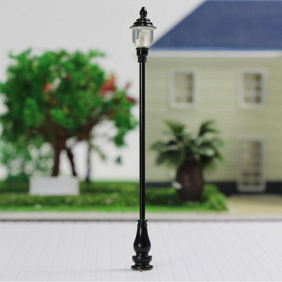 5Pcs/Set 1:100 HO Scale LED Model Post Street Garden Light Railway Train Lamps