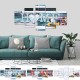 5Pcs/Set Canvas Print Painting Unframed Poster Wall Art Picture Home Decorations