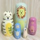 5Pcs/Set Matryoshka Animal Wooden Russian Doll Nesting Dolls Christmas Kids Gift Decorations 5Pcs/Set Matryoshka Animal Wooden Russian Doll Nesting Dolls Christmas Kids Gift Decorations
