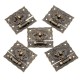 5Sets Bronze Wooden Lock Box Suitcase Toggle Latch Buckles Tone 5.1cm x2.9cm