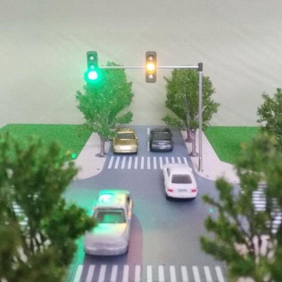5V Street Light Traffic Light Model HO OO Scale Turn Signal LED Model Train Architecture Street