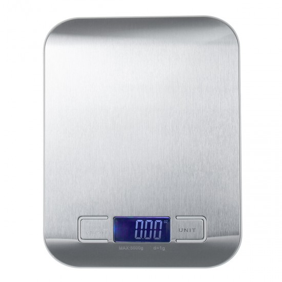 5kg Household Kitchen Scale Electronic Food Measuring Tool Slim LCD Digital 5kg Household Kitchen Scale Electronic Food Measuring Tool Slim LCD Digital