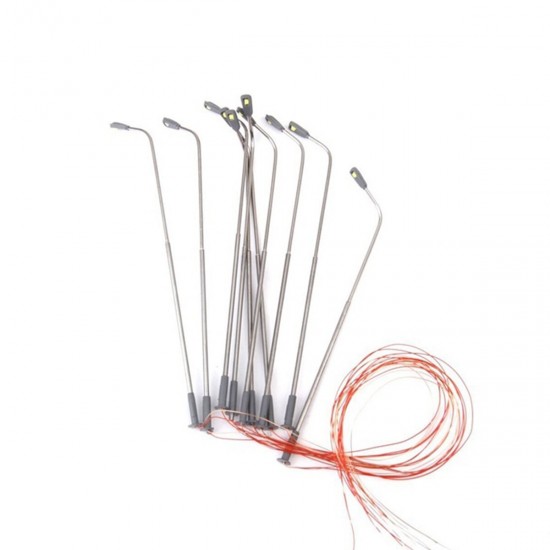 5pcs Model Railway Warm White HO Scale Lamps Post Street Light Single Head Toy 5pcs Model Railway Warm White HO Scale Lamps Post Street Light Single Head Toy