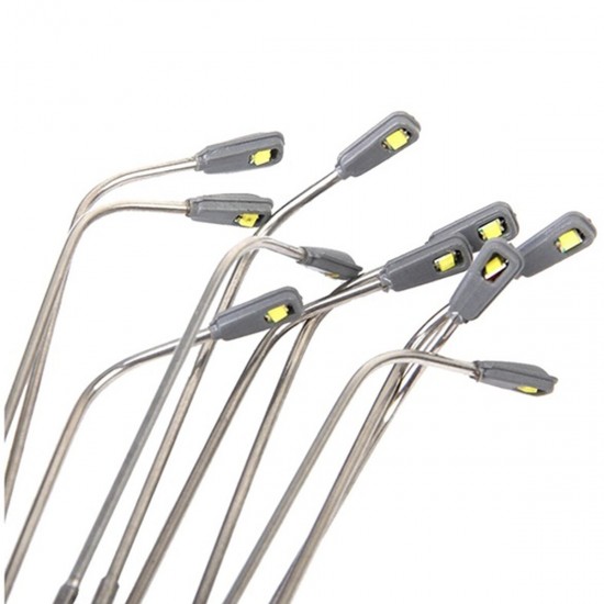 5pcs Model Railway Warm White HO Scale Lamps Post Street Light Single Head Toy 5pcs Model Railway Warm White HO Scale Lamps Post Street Light Single Head Toy