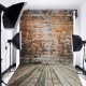 5x7FT Vinyl Retro Brick Wall Floor Background Paper Studio Photography Photo Backdrop Props