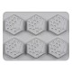 6 Cavity Silicone Cookie Handmade Soap Mould Honey Bee Design Ice Cube Mold 6 Cavity Silicone Cookie Handmade Soap Mould Honey Bee Design Ice Cube Mold