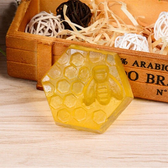 6 Cavity Silicone Cookie Handmade Soap Mould Honey Bee Design Ice Cube Mold 6 Cavity Silicone Cookie Handmade Soap Mould Honey Bee Design Ice Cube Mold