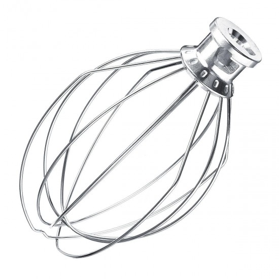 6-Wire Whip Whisk Egg Beater Mixer Stainless Steel For KitchenAid K5AWW KSM90