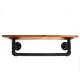 60cm Artiss Rustic DIY Pipe Shelf Industrial Vintage Wall Shelves Brackets Bookshelf 60cm Artiss Rustic DIY Pipe Shelf Industrial Vintage Wall Shelves Brackets Bookshelf