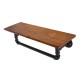 60cm Artiss Rustic DIY Pipe Shelf Industrial Vintage Wall Shelves Brackets Bookshelf 60cm Artiss Rustic DIY Pipe Shelf Industrial Vintage Wall Shelves Brackets Bookshelf
