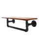 60cm Artiss Rustic DIY Pipe Shelf Industrial Vintage Wall Shelves Brackets Bookshelf 60cm Artiss Rustic DIY Pipe Shelf Industrial Vintage Wall Shelves Brackets Bookshelf