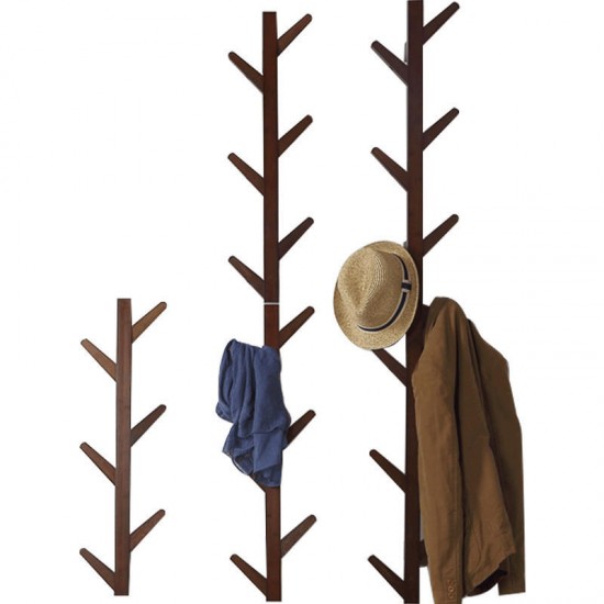6/10 Hooks Coat Rack Wall Solid Wood Wall Hanging Living Room Bedroom Decorative Cloth Hanger Rack All Hat Rack Bamboo Furniture 6/10 Hooks Coat Rack Wall Solid Wood Wall Hanging Living Room Bedroom Decorative Cloth Hanger Rack All Hat Rack Bamboo Furniture