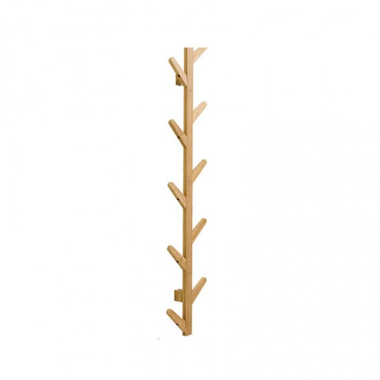 6/10 Hooks Coat Rack Wall Solid Wood Wall Hanging Living Room Bedroom Decorative Cloth Hanger Rack All Hat Rack Bamboo Furniture 6/10 Hooks Coat Rack Wall Solid Wood Wall Hanging Living Room Bedroom Decorative Cloth Hanger Rack All Hat Rack Bamboo Furniture