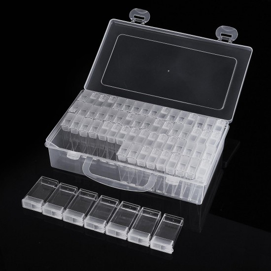 64 Grid Diamond Embroidery Painting Nail Art Accessory Display Box Storage Box 64 Grid Diamond Embroidery Painting Nail Art Accessory Display Box Storage Box