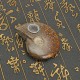65MM Natural Ammonite Fossil Quartz Crystal Stone Pipe Healing With Carb Gifts Decorations