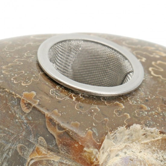 65MM Natural Ammonite Fossil Quartz Crystal Stone Pipe Healing With Carb Gifts Decorations 65MM Natural Ammonite Fossil Quartz Crystal Stone Pipe Healing With Carb Gifts Decorations