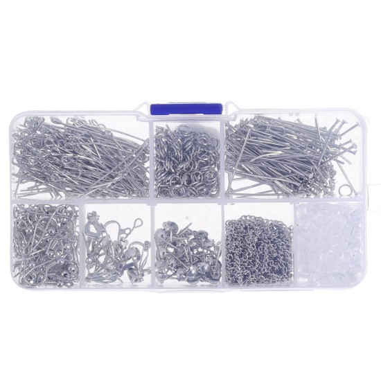 660Pcs/Set Eye Pins Lobster Clasps Jewelry Wire Earring Hooks Jewelry Finding Kit for DIY Necklace Jewelry Bracelet Making 660Pcs/Set Eye Pins Lobster Clasps Jewelry Wire Earring Hooks Jewelry Finding Kit for DIY Necklace Jewelry Bracelet Making