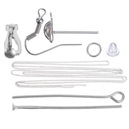 660Pcs/Set Eye Pins Lobster Clasps Jewelry Wire Earring Hooks Jewelry Finding Kit for DIY Necklace Jewelry Bracelet Making 660Pcs/Set Eye Pins Lobster Clasps Jewelry Wire Earring Hooks Jewelry Finding Kit for DIY Necklace Jewelry Bracelet Making