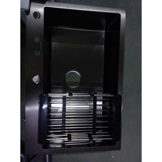 680x450mm Nano Stainless Steel Kitchen Black Sink Above Counter Stainless Steel Seamless Welding Collapsible 680x450mm Nano Stainless Steel Kitchen Black Sink Above Counter Stainless Steel Seamless Welding Collapsible