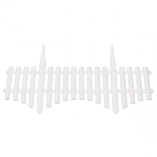 6PCS PVC Plastic White Fence Courtyard Indoor European Style For Garden Vegetable Driveway