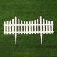 6PCS PVC Plastic White Fence Courtyard Indoor European Style For Garden Vegetable Driveway