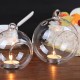 6Pcs Round Glass Hanging Candle Tea Light Globe Holder Candlestick Party Home Wedding Decor 10cm