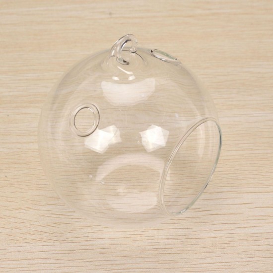 6Pcs Round Glass Hanging Candle Tea Light Globe Holder Candlestick Party Home Wedding Decor 10cm 6Pcs Round Glass Hanging Candle Tea Light Globe Holder Candlestick Party Home Wedding Decor 10cm
