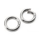 6Pcs Round Spring Snap Circle Carabiner Keychain Snap Camping Hiking