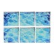 6Pcs/Set 3D Bathroom Anti-Slip Sticker Waterproof Bath Tub Murals Appliques Tread Decorations