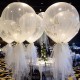 6Pcs/Set Clear 36'' Large Giant Latex Big Oval Balloon Wedding Party Decorations