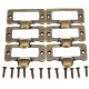 6pcs Antique Brass Drawer Label Pull Cabinet Frame Handle File Name Card Holder 6pcs Antique Brass Drawer Label Pull Cabinet Frame Handle File Name Card Holder
