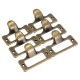 6pcs Antique Brass Drawer Label Pull Cabinet Frame Handle File Name Card Holder