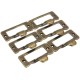 6pcs Antique Brass Drawer Label Pull Cabinet Frame Handle File Name Card Holder 6pcs Antique Brass Drawer Label Pull Cabinet Frame Handle File Name Card Holder