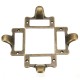 6pcs Antique Brass Drawer Label Pull Cabinet Frame Handle File Name Card Holder 6pcs Antique Brass Drawer Label Pull Cabinet Frame Handle File Name Card Holder