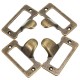 6pcs Antique Brass Drawer Label Pull Cabinet Frame Handle File Name Card Holder 6pcs Antique Brass Drawer Label Pull Cabinet Frame Handle File Name Card Holder