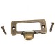 6pcs Antique Brass Drawer Label Pull Cabinet Frame Handle File Name Card Holder