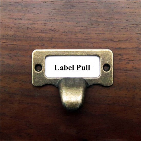6pcs Antique Brass Drawer Label Pull Cabinet Frame Handle File Name Card Holder 6pcs Antique Brass Drawer Label Pull Cabinet Frame Handle File Name Card Holder