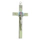 7'' Antique Green Catholic Religious Wall Cross Jesus Crucifix Decorations Noctilucent