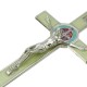 7'' Antique Green Catholic Religious Wall Cross Jesus Crucifix Decorations Noctilucent 7'' Antique Green Catholic Religious Wall Cross Jesus Crucifix Decorations Noctilucent