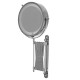 7 Inch Folding Telescopic Bathroom Makeup Mirrors With LED Wall Mounted 3x Magnifying 7 Inch Folding Telescopic Bathroom Makeup Mirrors With LED Wall Mounted 3x Magnifying