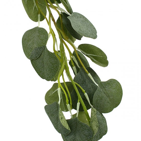 70'' Artificial Eucalyptus Garland Faux Silk Vines Leave Leaf Green Wedding Decor Supplies